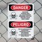 Signmission Pesticide Storage Area Bilingual Danger Sign, Plastic, 10in W x 14in L, 2PK OS-2PACK-DS-P-1014-VS-1523 - alternate 2